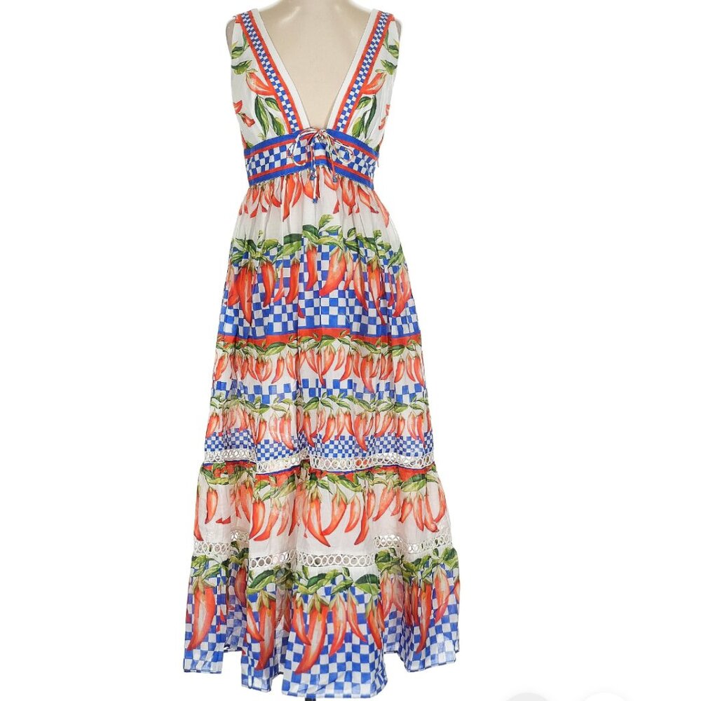 FARM Rio Picnic Peppers Ainika Midi Dress